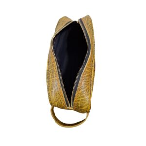 Leather makeup bag made in kenya
