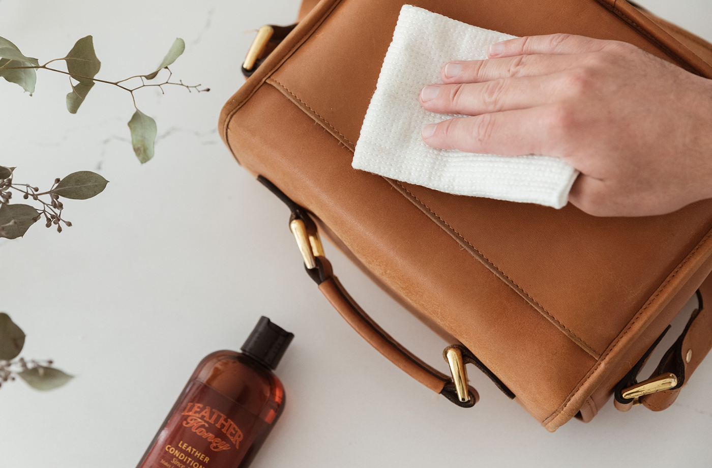 how to clean leather products