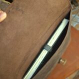 Leather laptop sleeve