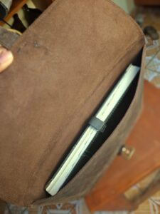 Leather laptop sleeve